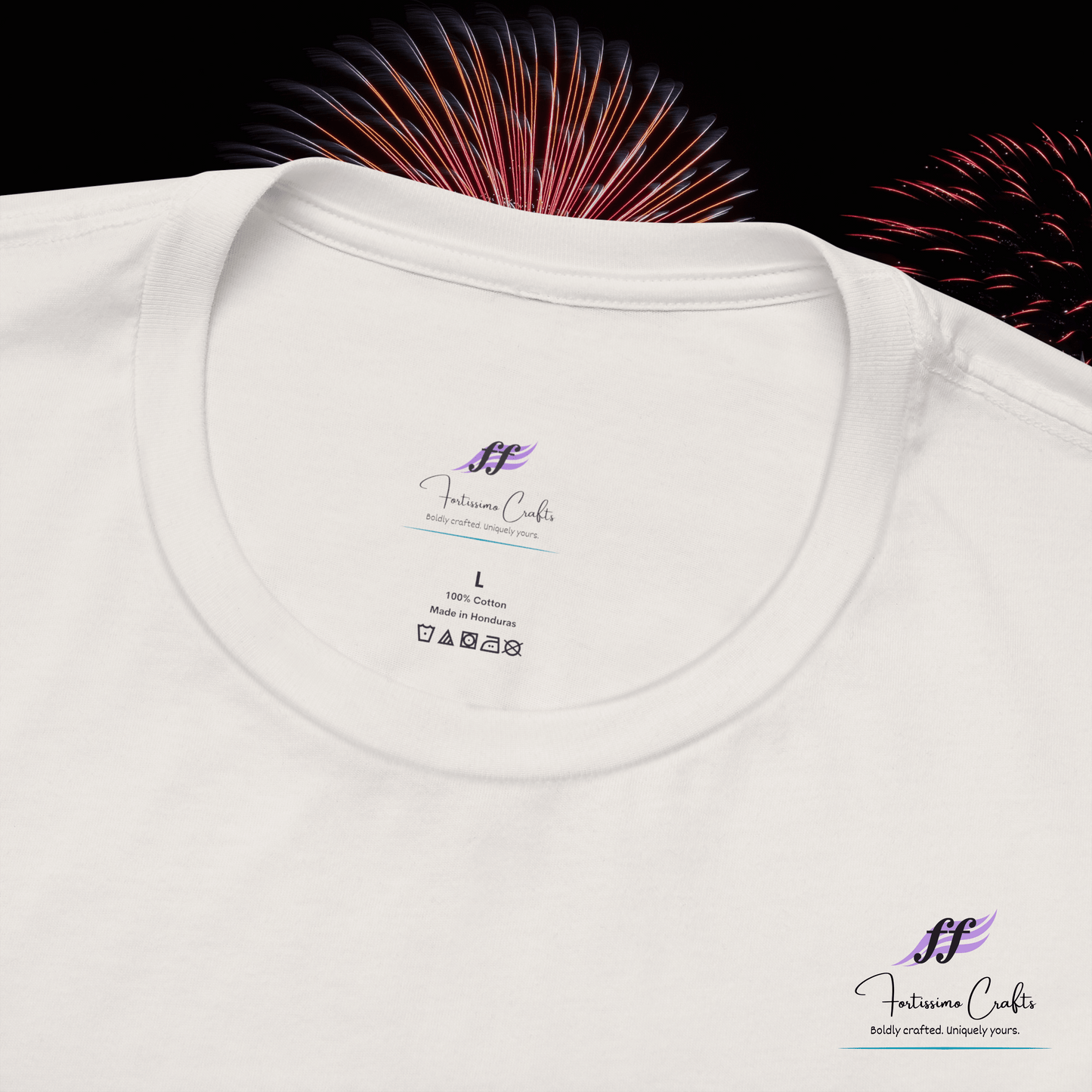 100% Airlume Cotton Patriotic T-Shirt: Adult Unisex Fit XS-5XL
