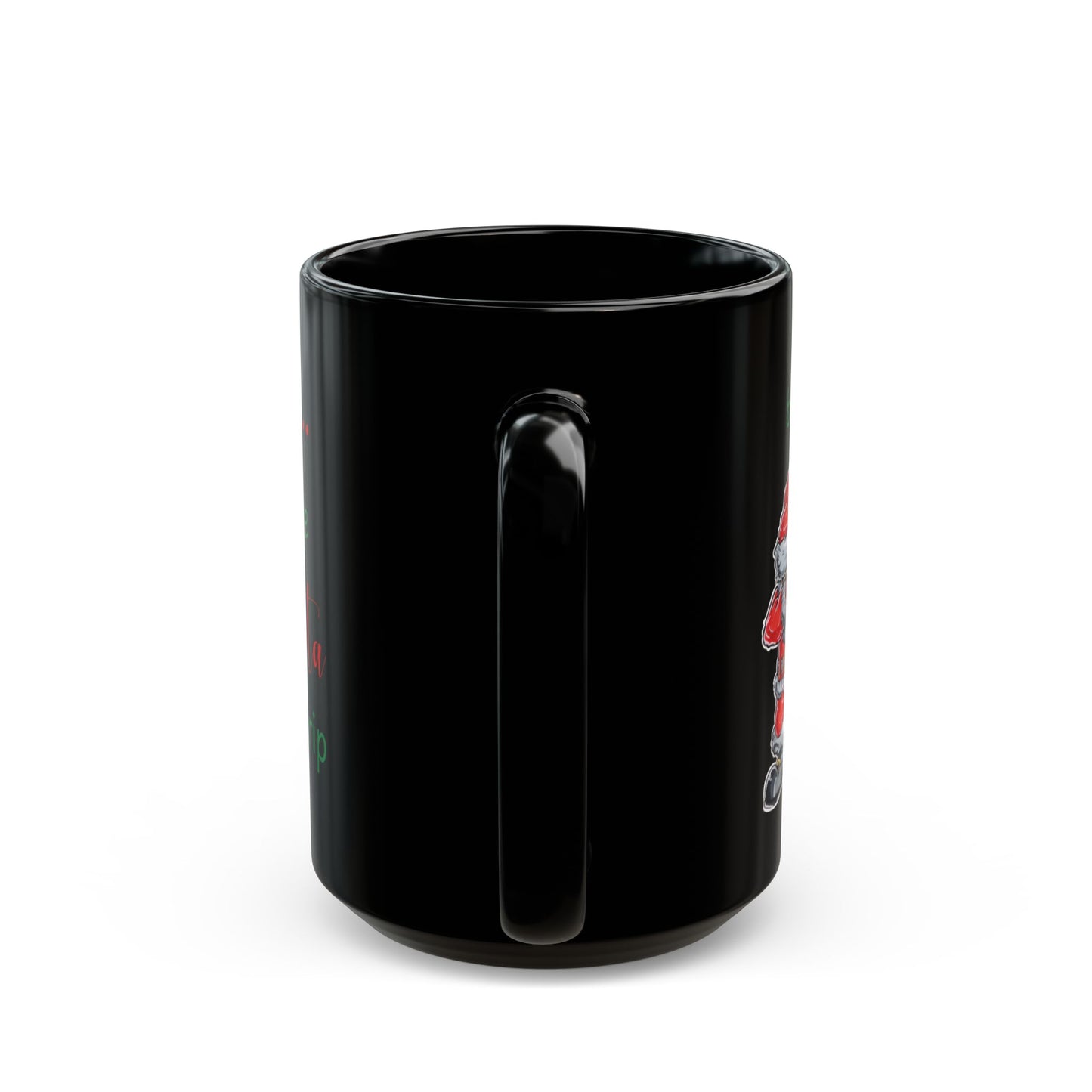 Be Naughty Holiday Mug, Black Ceramic (11oz, 15oz)