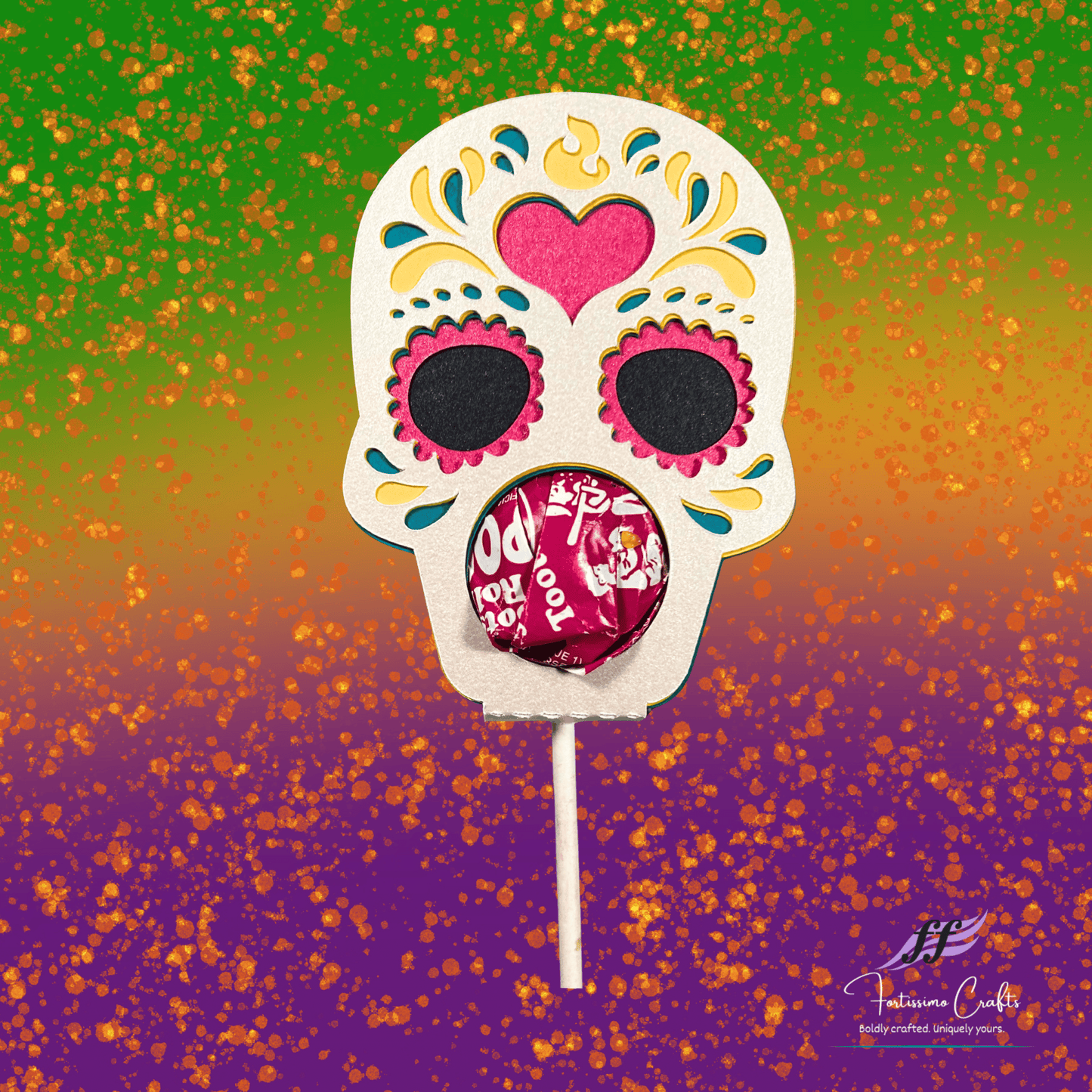 Halloween Lollipop Holders 4" - 5": Handmade Treat Holder Assorted