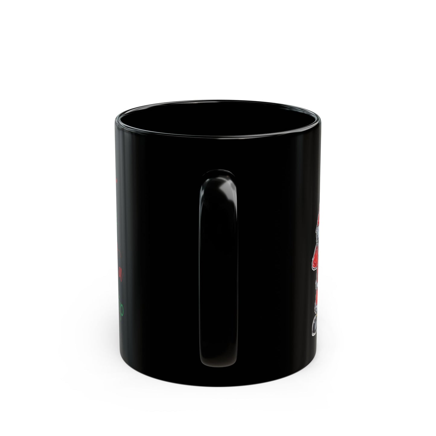 Be Naughty Holiday Mug, Black Ceramic (11oz, 15oz)