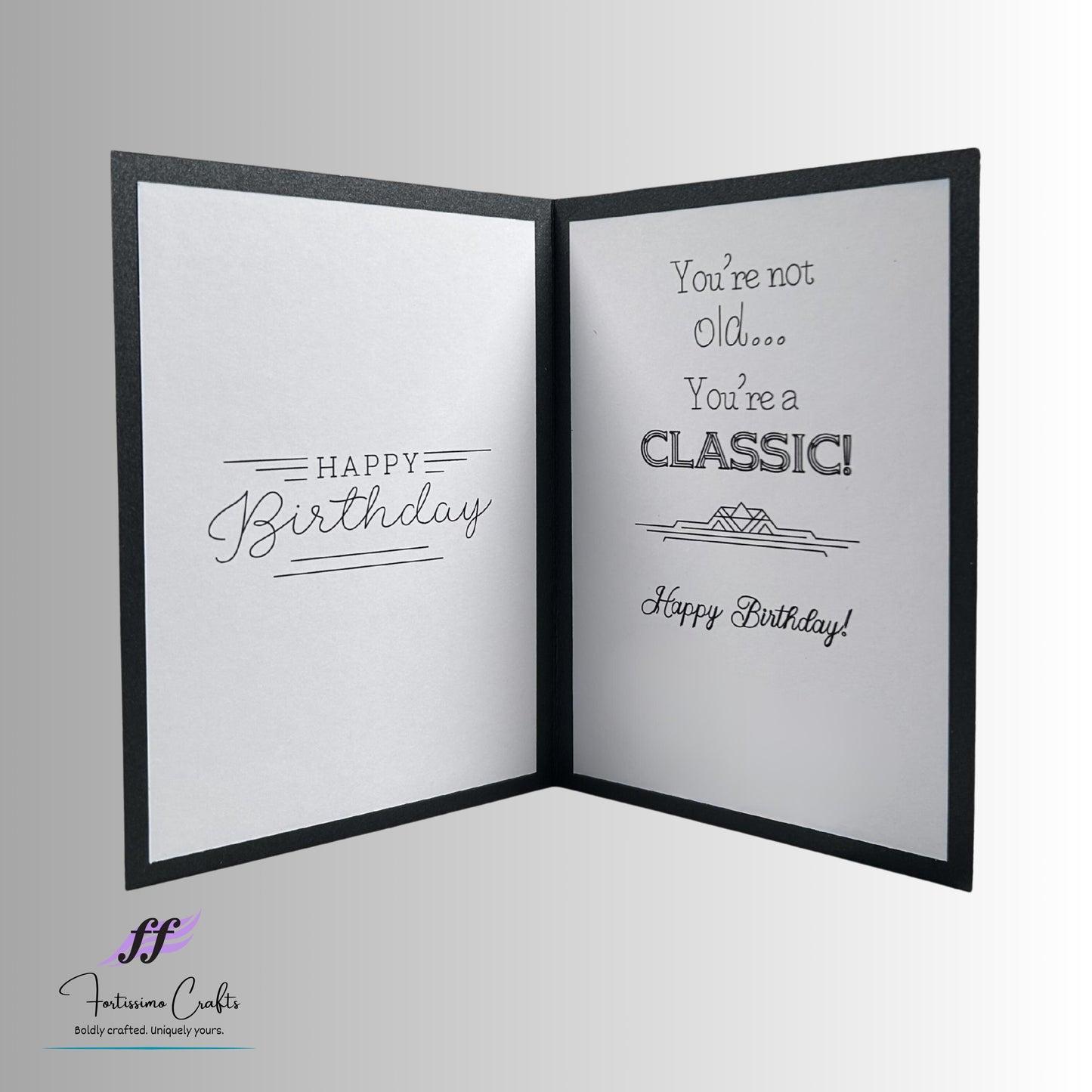 Handmade Masculine Cityscape Card 5x7: Customizable Keepsake